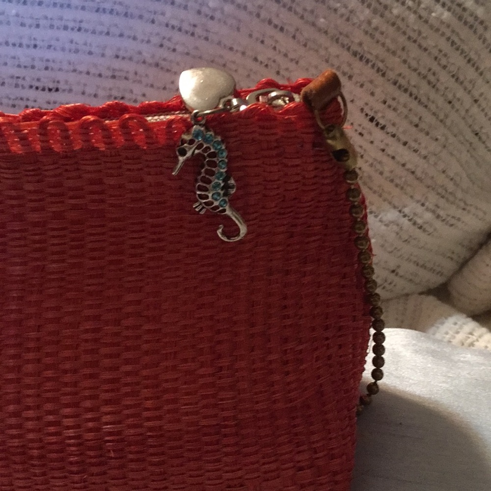 Handcrafted fabric handbag. NWOT